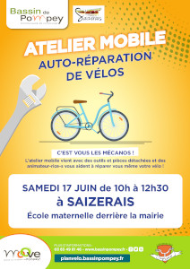 Affiche de l'événement ateliers mobile à Saizerais