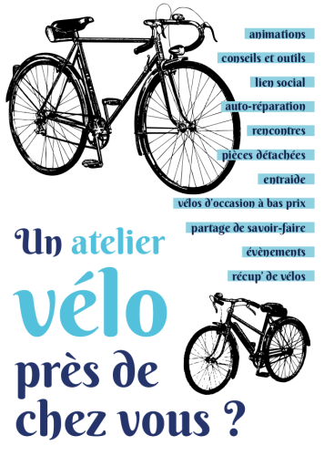 Poster Outillage vélo et pièces de rechange 